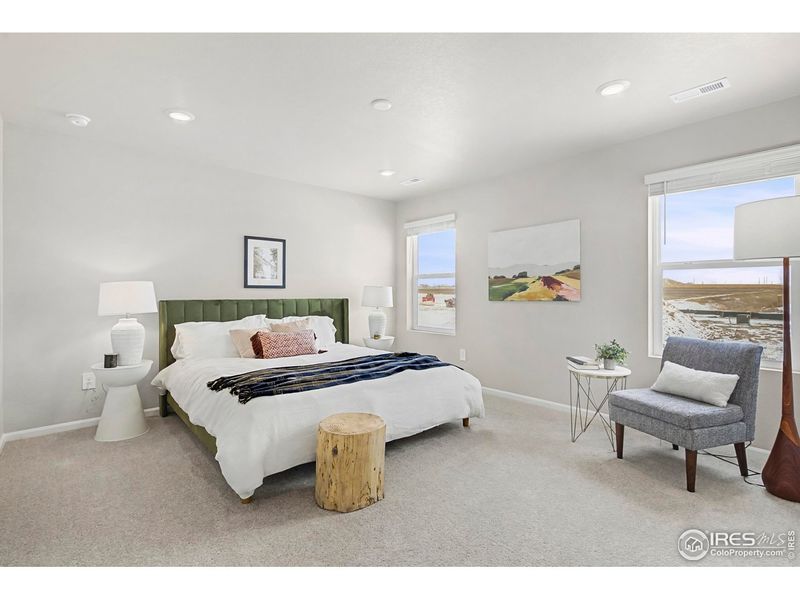 Furnished interior view inside a new home in Lake Bluff, Greeley (Image 17).