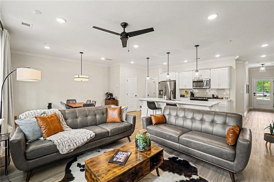 Furnished interior view inside a new home in Gates at Hamilton Grove, Marietta (Image 13).