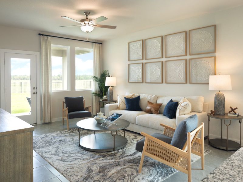Furnished interior view inside a new home in Sundance Cove - Traditional Series, Crosby (Image 5).