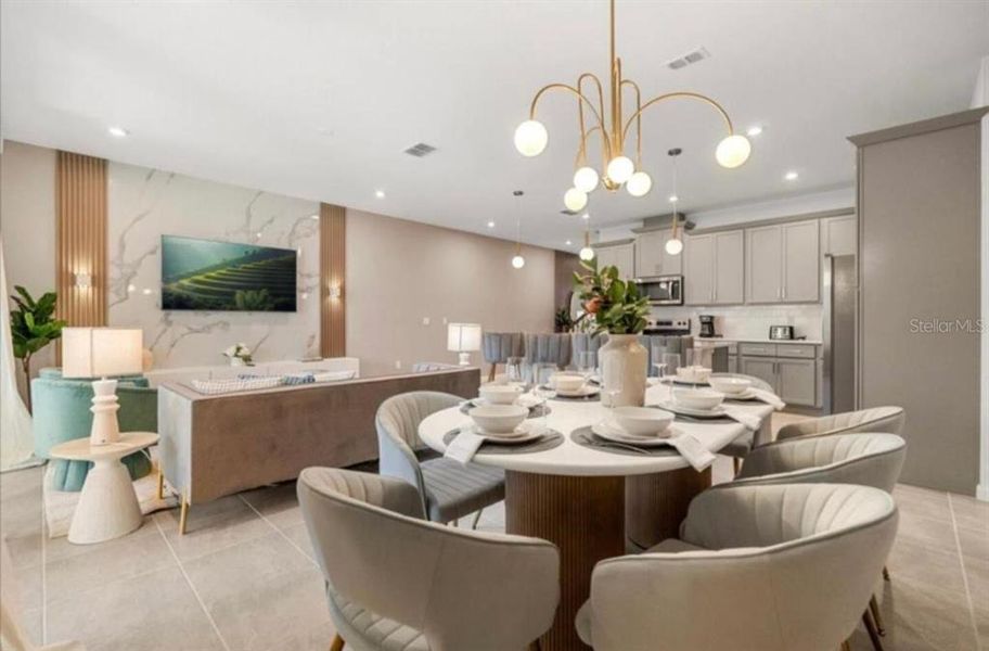 Furnished interior view inside a new home in , Kissimmee (Image 13).