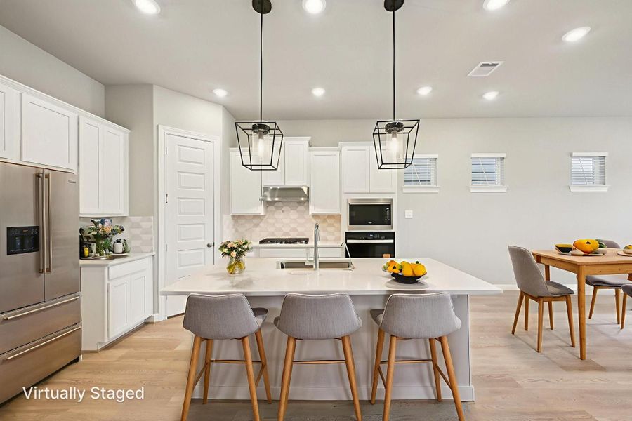 Furnished interior view inside a new home in Kemah Crossing - Luxe Series, Kemah (Image 14).