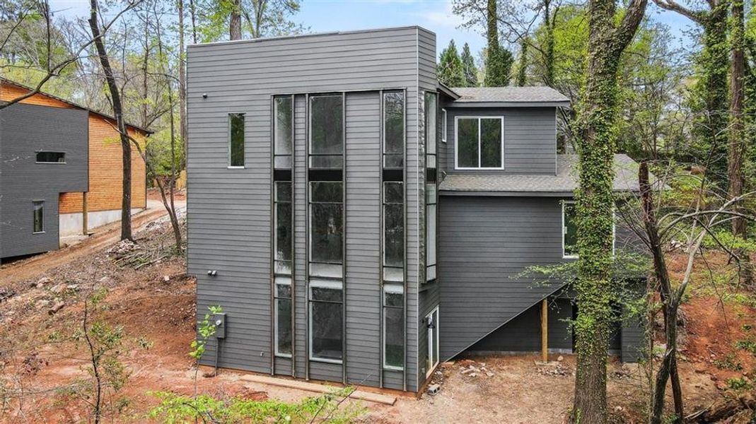 Exterior details and patio area of a home in , Atlanta (Image 8). Exterior details and patio area of a home in , Atlanta (Image 8).