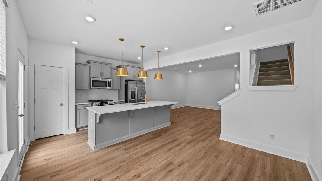 Memorable meals start in this exclusive dining space featuring elegant trim and natural light located in Spartanburg, SC