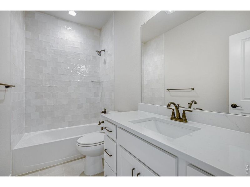 Furnished interior view inside a new home in RainDance, Windsor (Image 9).