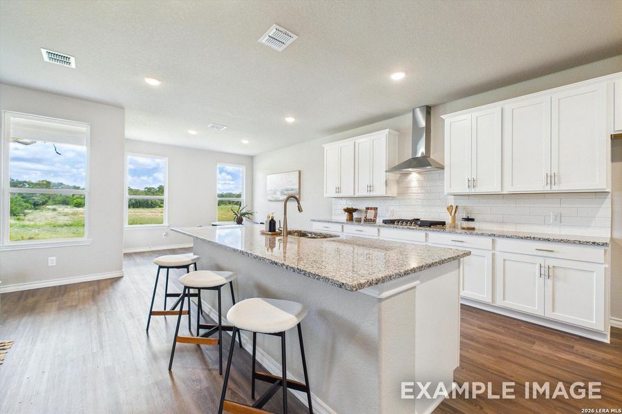 Furnished interior view inside a new home in Potranco Oaks, Castroville (Image 15).