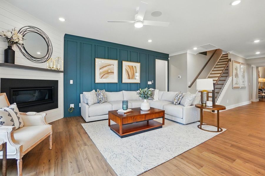Furnished interior view inside a new home in Heritage - 55+ Community, Indian Trail (Image 9).