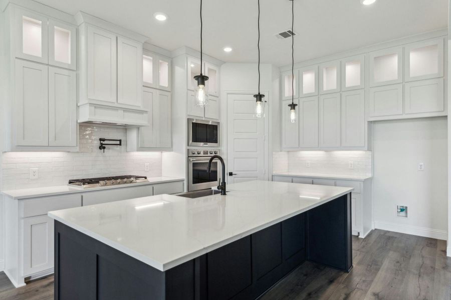 Representative furnished interior of a home built from the Harris by Kindred Homes in Berkshire Estates, Mesquite (Image 7).