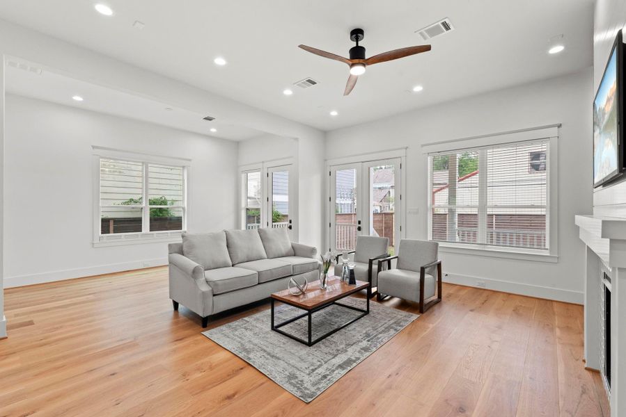 Furnished interior view inside a new home in , Houston (Image 16).