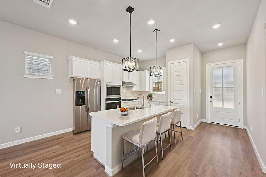 Furnished interior view inside a new home in Kemah Crossing - Luxe Series, Kemah (Image 18). Furnished interior view inside a new home in Kemah Crossing - Luxe Series, Kemah (Image 18).