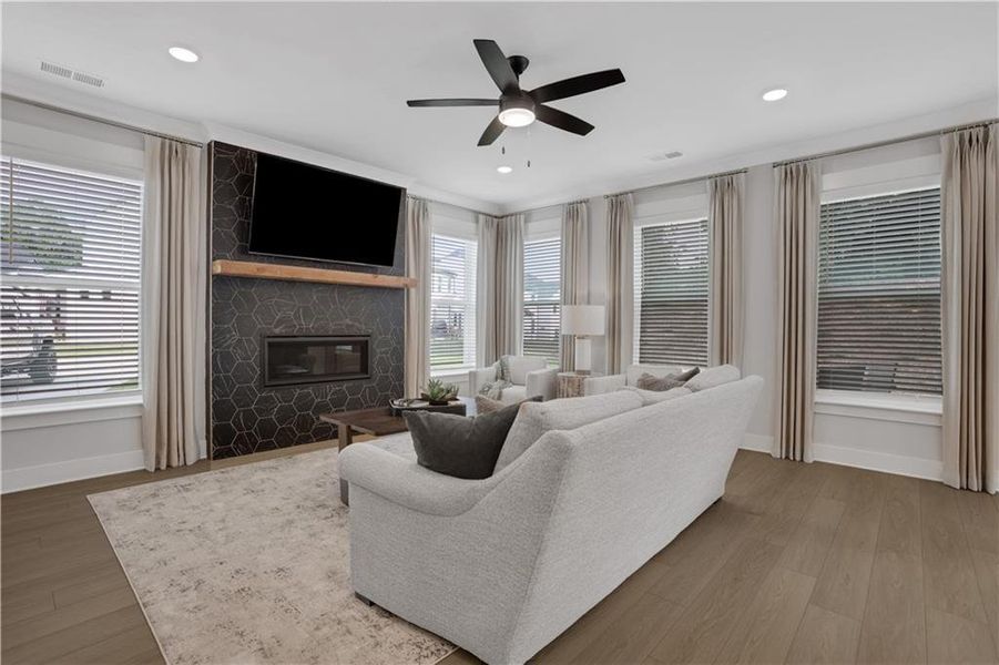 Furnished interior view inside a new home in , Cartersville (Image 18).
