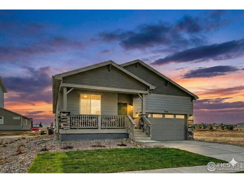 Front exterior of a new home in Hidden Creek, Frederick, CO, highlighting curb appeal (Image 25).
