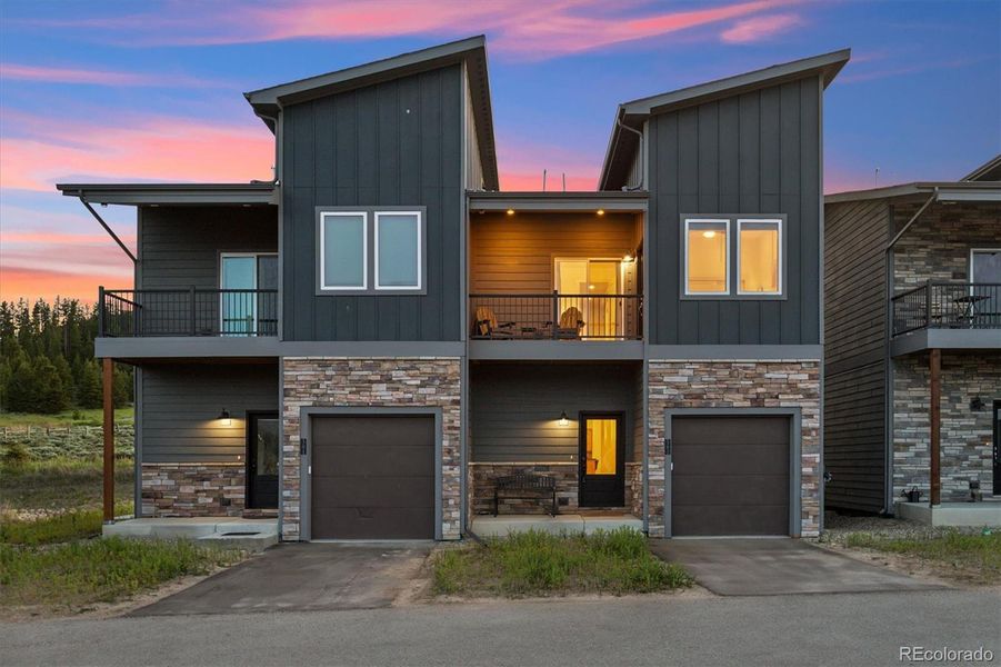 Front exterior of a new home in , Tabernash, CO, highlighting curb appeal (Image 20). Front exterior of a new home in , Tabernash, CO, highlighting curb appeal (Image 20).