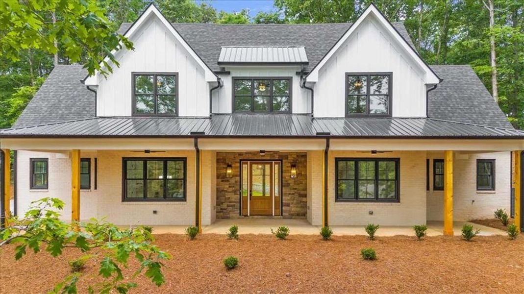 Front exterior of a new home in , Cornelia, GA, highlighting curb appeal (Image 33).