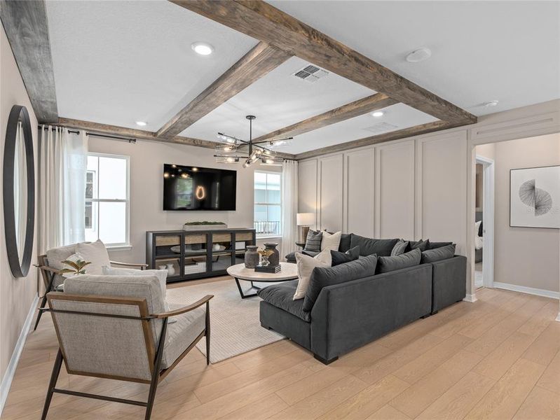 Furnished interior view inside a new home in EverBe, Orlando (Image 3).