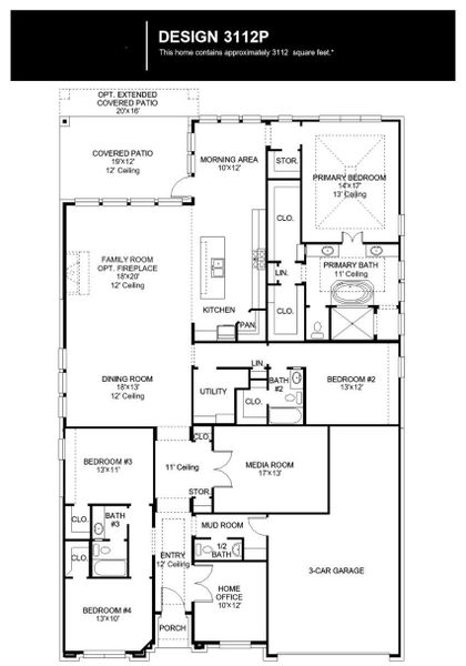2D floor plan layout of this home in Audubon, Magnolia, TX (Image 2). 2D floor plan layout of this home in Audubon, Magnolia, TX (Image 2).