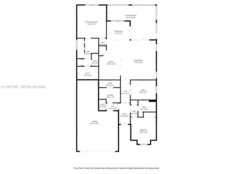 2D floor plan layout of this home in Del Webb Minneola, Minneola, FL (Image 5).