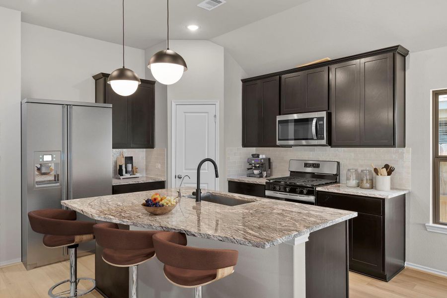 Furnished interior view inside a new home in Grand Central Park, Conroe (Image 6).