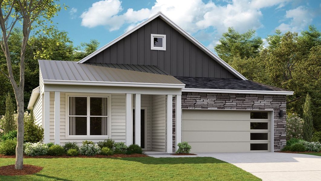 Representative exterior photo of a completed home built from the ARLINGTON by D.R. Horton in Nexus South, Gallatin, TN (Image 24).