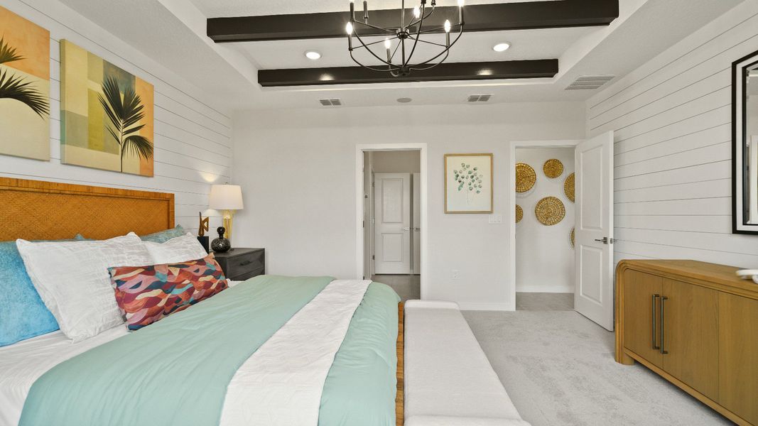 Representative furnished interior of a home built from the Castaway by DRB Homes in Willowbrook North, Winter Haven (Image 35).