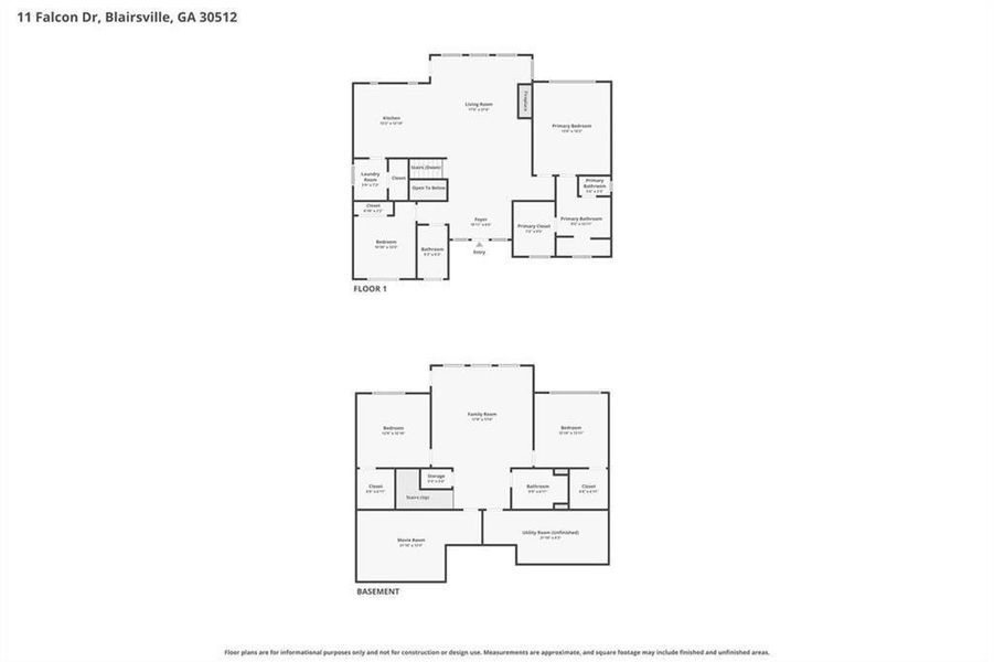 2D floor plan layout of this home in , Blairsville, GA (Image 4). 2D floor plan layout of this home in , Blairsville, GA (Image 4).