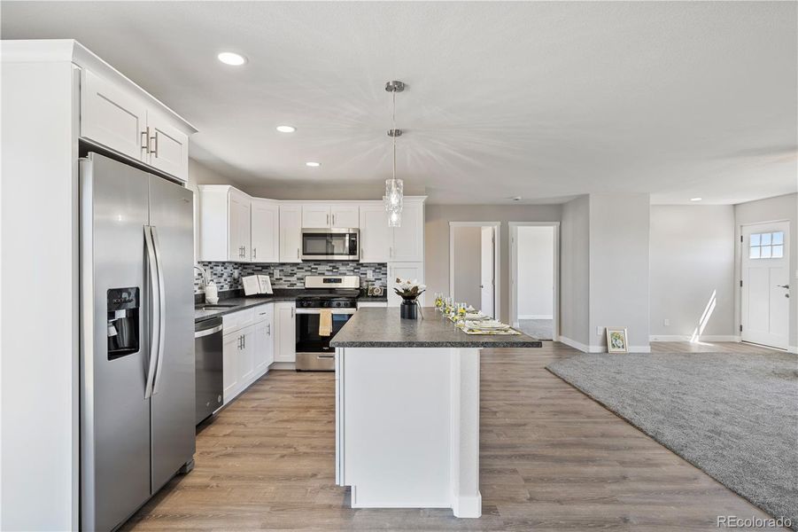 Furnished interior view inside a new home in , Fountain (Image 26).