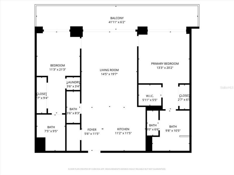 2D floor plan layout of this home in , St. Petersburg, FL (Image 5).
