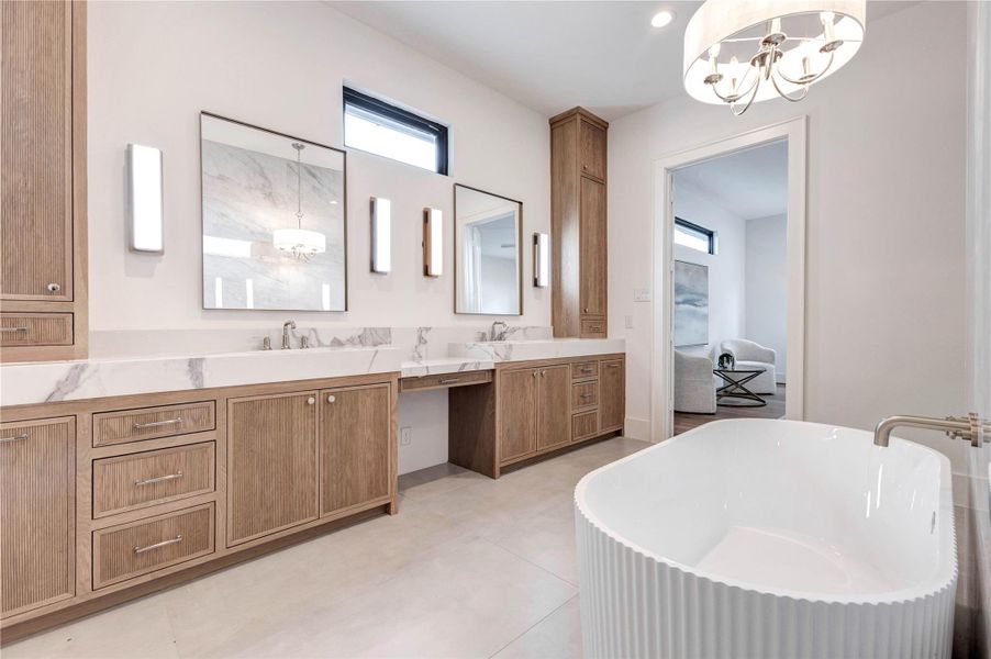 Furnished interior view inside a new home in , Houston (Image 32).