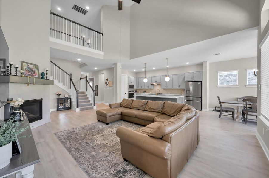 Furnished interior view inside a new home in The Woodlands Hills 60’, Willis (Image 30).