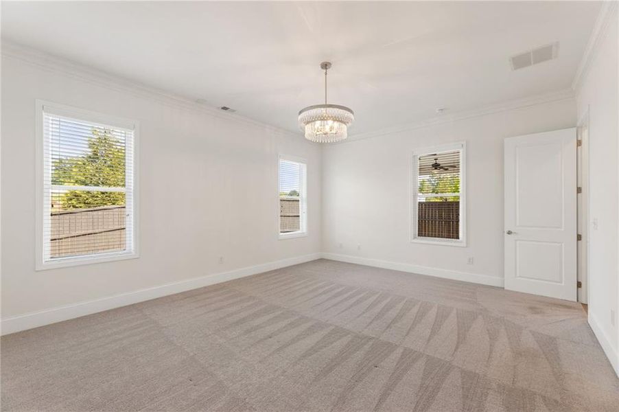 Spacious, unfurnished interior of a new home in Courtyards at Traditions, Cumming (Image 24).