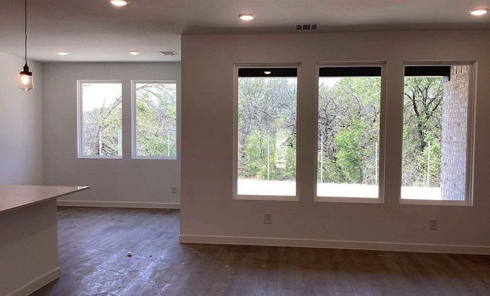Open Living-Dining Room Construction Progress
