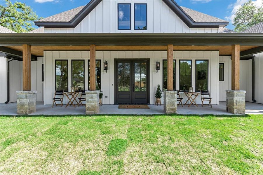 Front exterior of a new home in , Granbury, TX, highlighting curb appeal (Image 22).