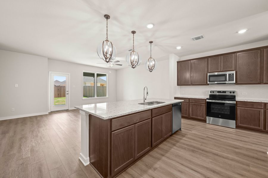 Furnished interior view inside a new home in Eastern Wells, Jarrell (Image 5). Furnished interior view inside a new home in Eastern Wells, Jarrell (Image 5).