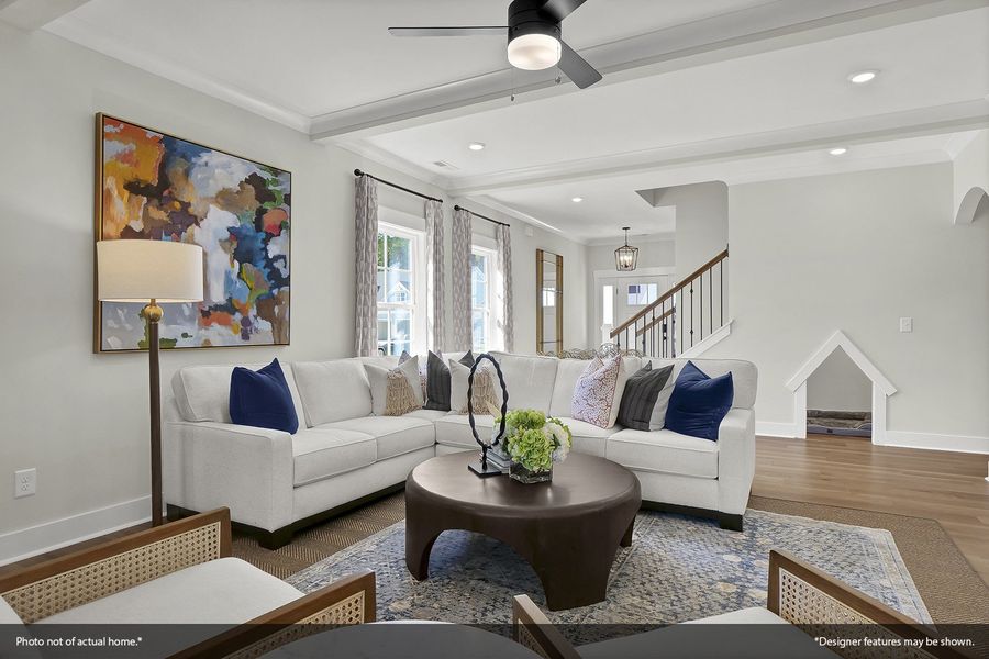 Furnished interior view inside a new home in Cottages at Lake Emory, Inman (Image 11).