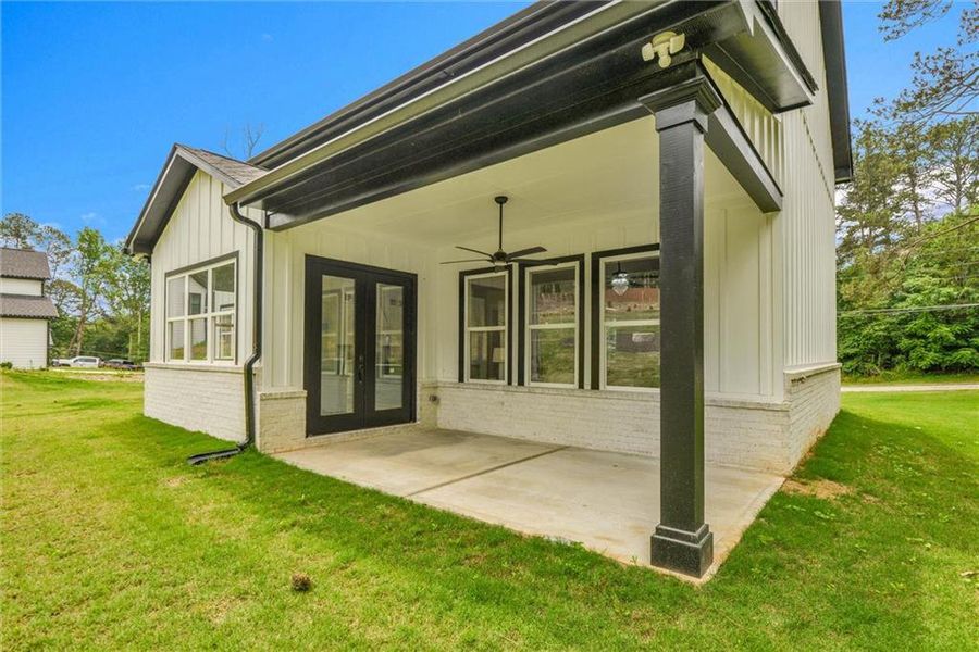 Exterior details and patio area of a home in , Snellville (Image 28).