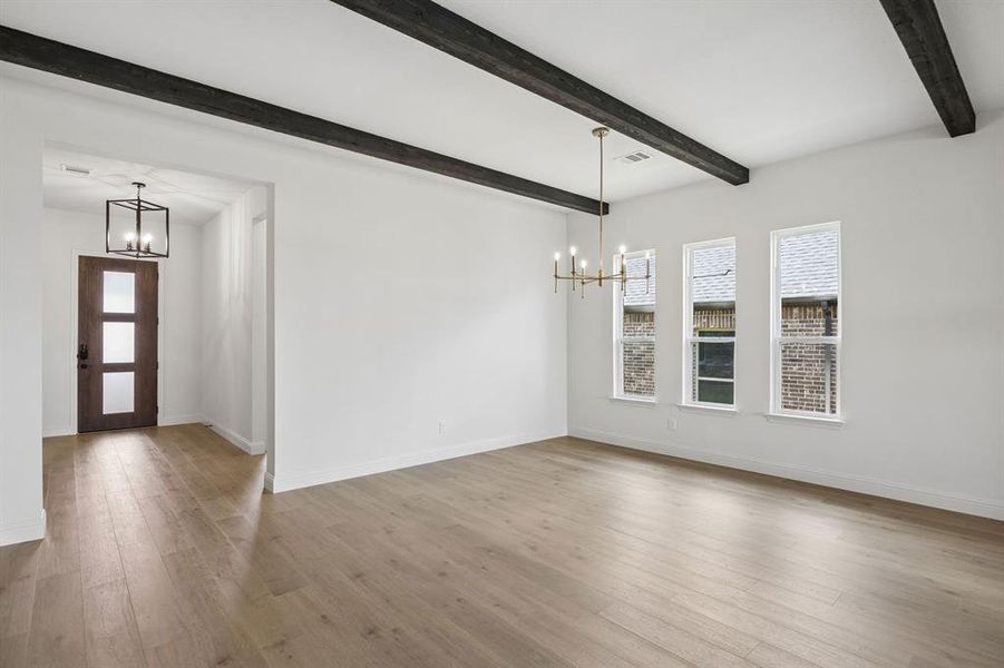 Spacious, unfurnished interior of a new home in Country Lakes, Denton (Image 13). Spacious, unfurnished interior of a new home in Country Lakes, Denton (Image 13).