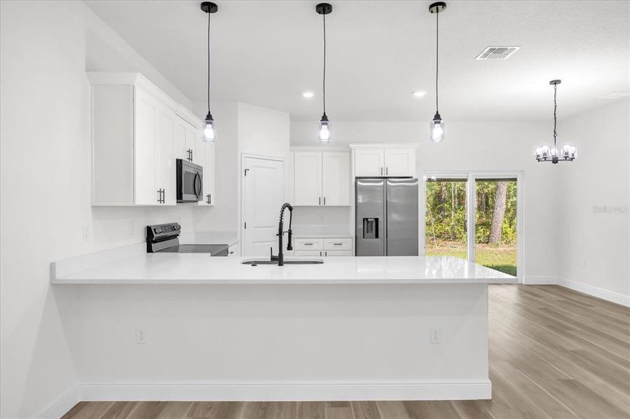 Furnished interior view inside a new home in , Citrus Springs (Image 10).
