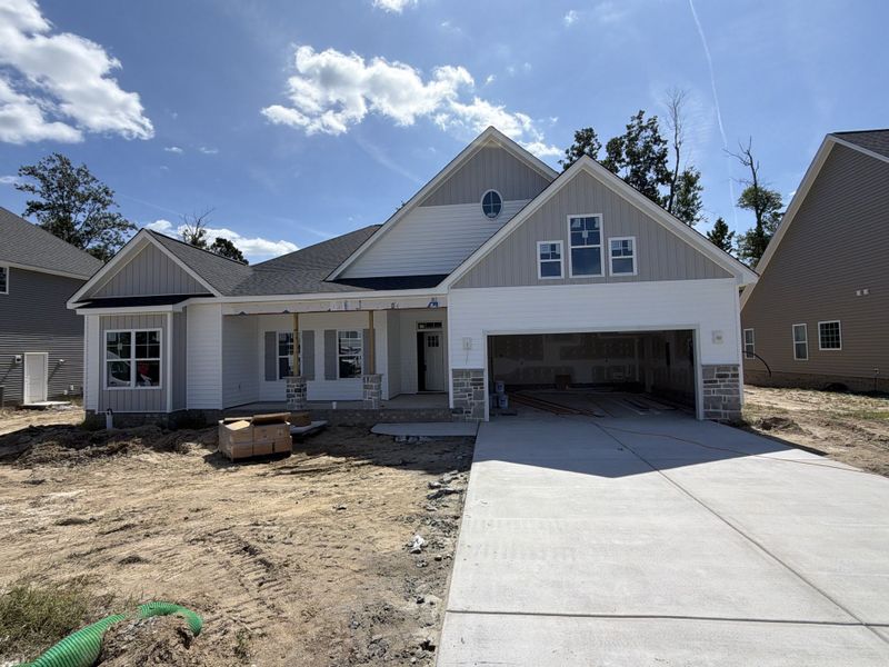 In-progress construction of a new home in The Preserve at Langston, Winterville, NC (Image 3).
