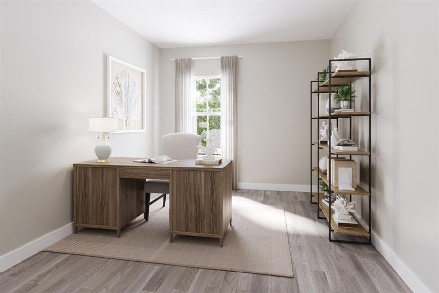 Representative furnished interior of a home built from the Caledonia by Ryan Homes in Lost Tree Preserve, Vero Beach (Image 5).