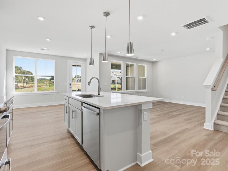 Large Central Island Ideal for Casual Dining.