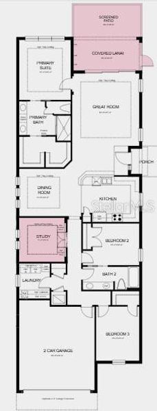 Additional Highlights Include: 4' garage extension, extended screened patio, rough-in for future outdoor kitchen, white shaker cabinets and quartz countertops in kitchen and primary bath