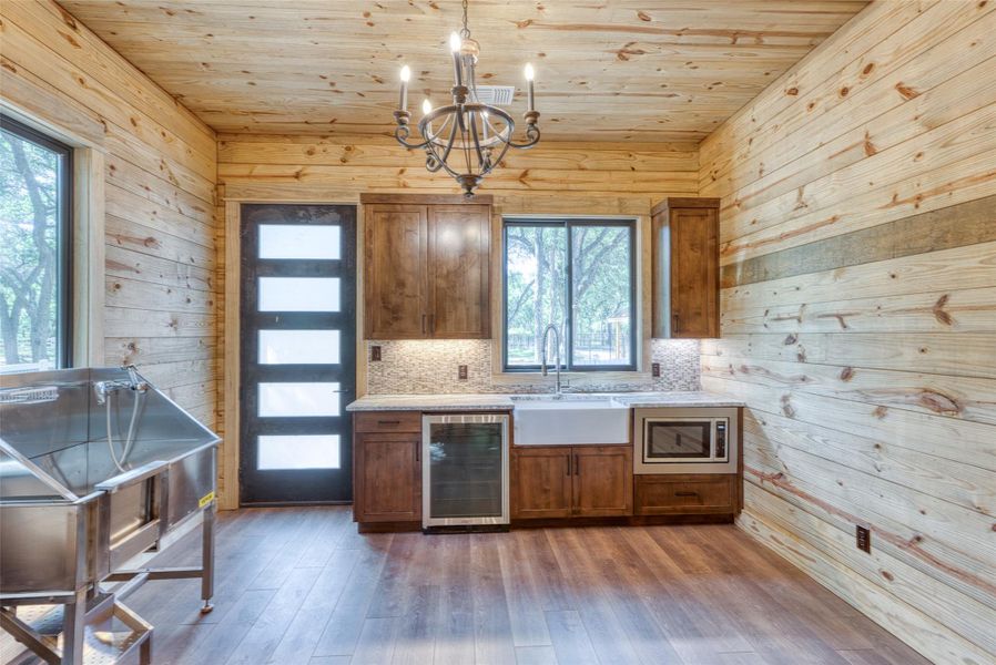 Kitchenette in barn guest quarters Kitchenette in barn guest quarters