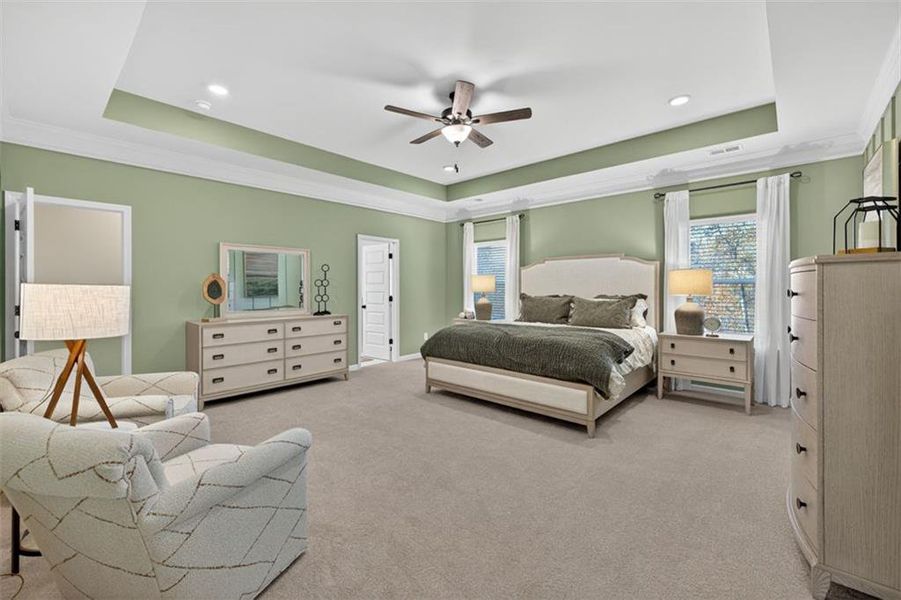 Furnished interior view inside a new home in Jones Ridge, Dallas (Image 35).