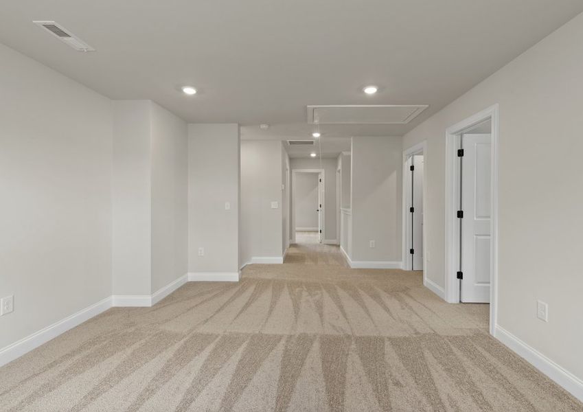 The flex room has ample space