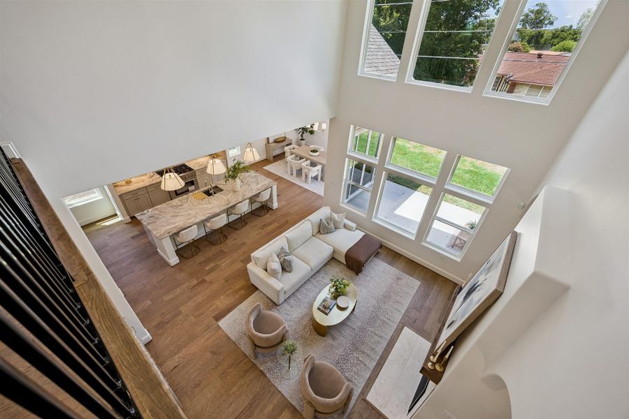 Furnished interior view inside a new home in , Houston (Image 19).