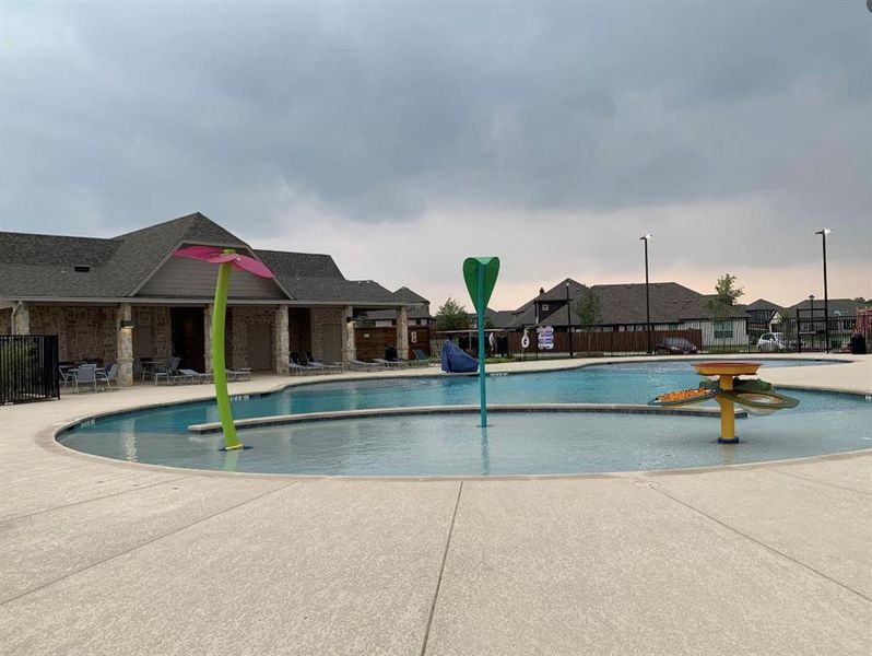 View of pool with a patio