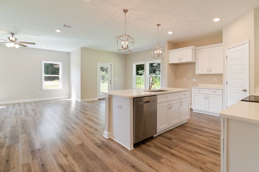 Furnished interior in a model home at Homewood Estates in Crestview (Image 18).