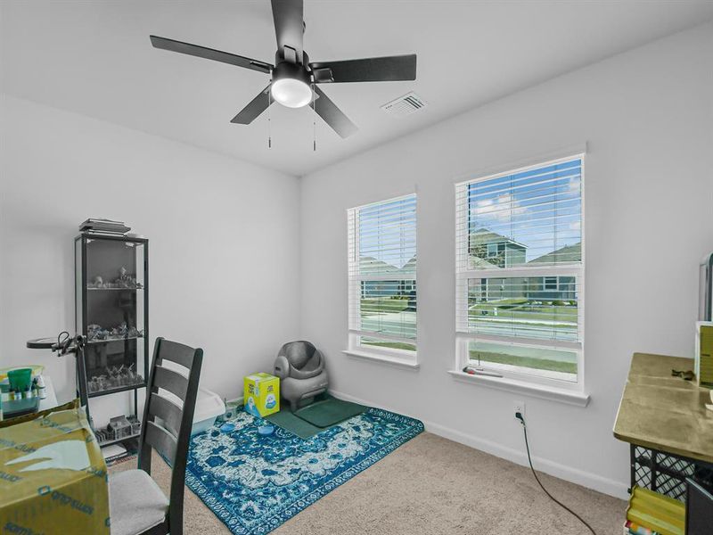 Furnished interior view inside a new home in Retreat at Fossil Creek, Fort Worth (Image 15). Furnished interior view inside a new home in Retreat at Fossil Creek, Fort Worth (Image 15).