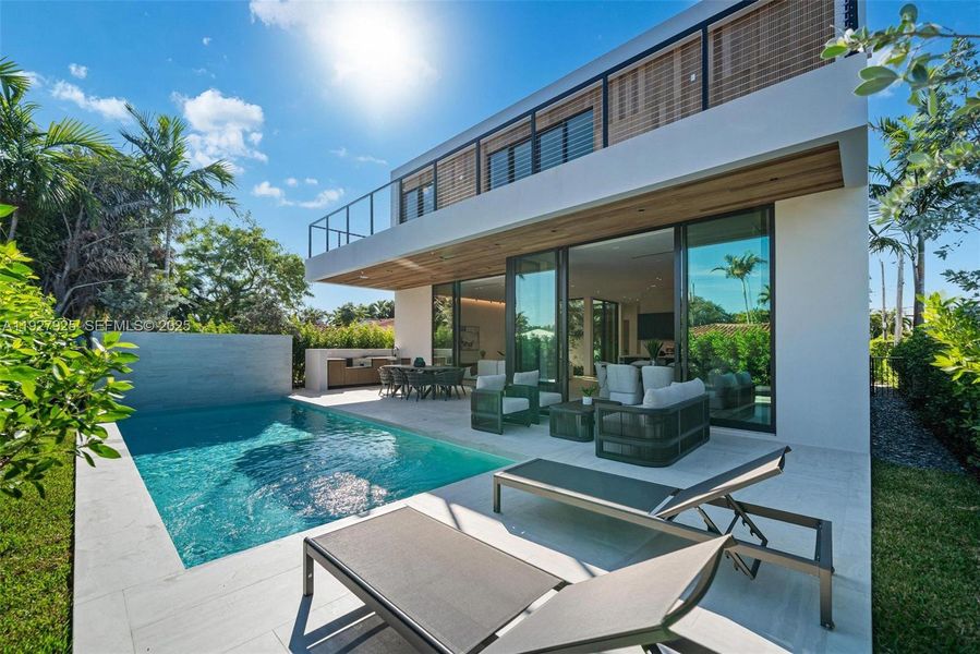 Exterior details and patio area of a home in , Surfside (Image 3). Exterior details and patio area of a home in , Surfside (Image 3).