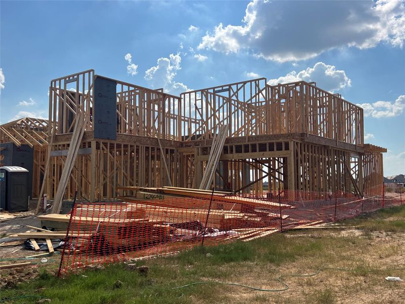 In-progress construction of a new home in , Katy, TX (Image 4).