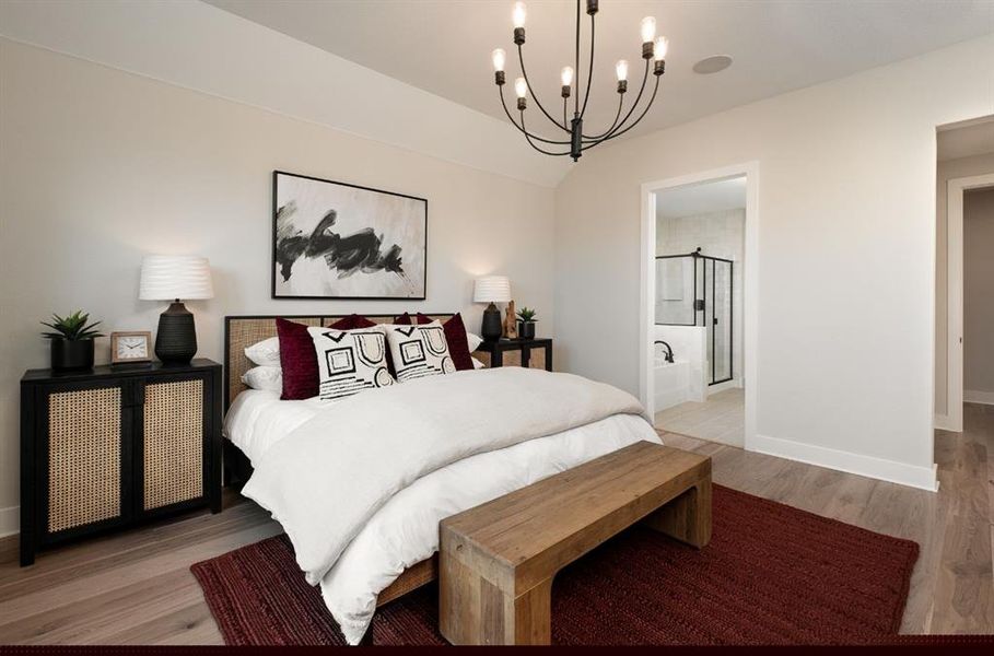 Furnished interior view inside a new home in Inspiration Collection at View at the Reserve, Mansfield (Image 11).